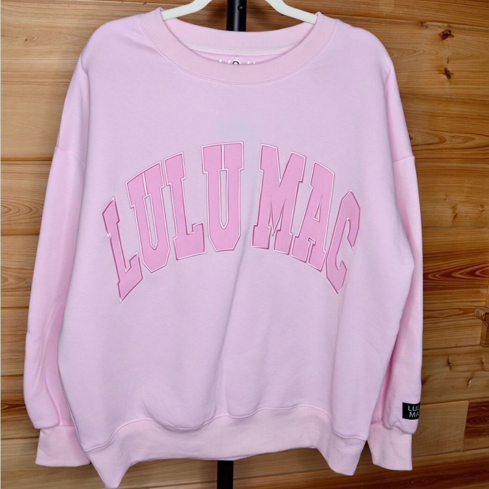 Lulu Mac Pink Sweatshirt NWT